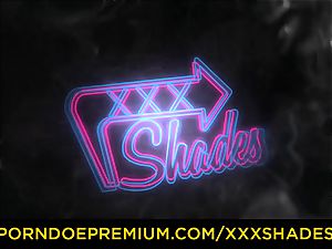 xxx SHADES - lean brunette heavy anal tucking