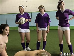 super-fucking-hot femmes football finishes in girly-girl group activity