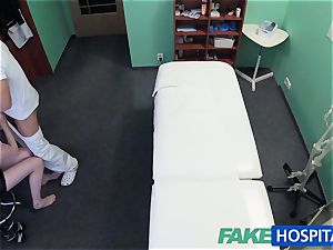 FakeHospital ultra-cute redhead rides doc for cash